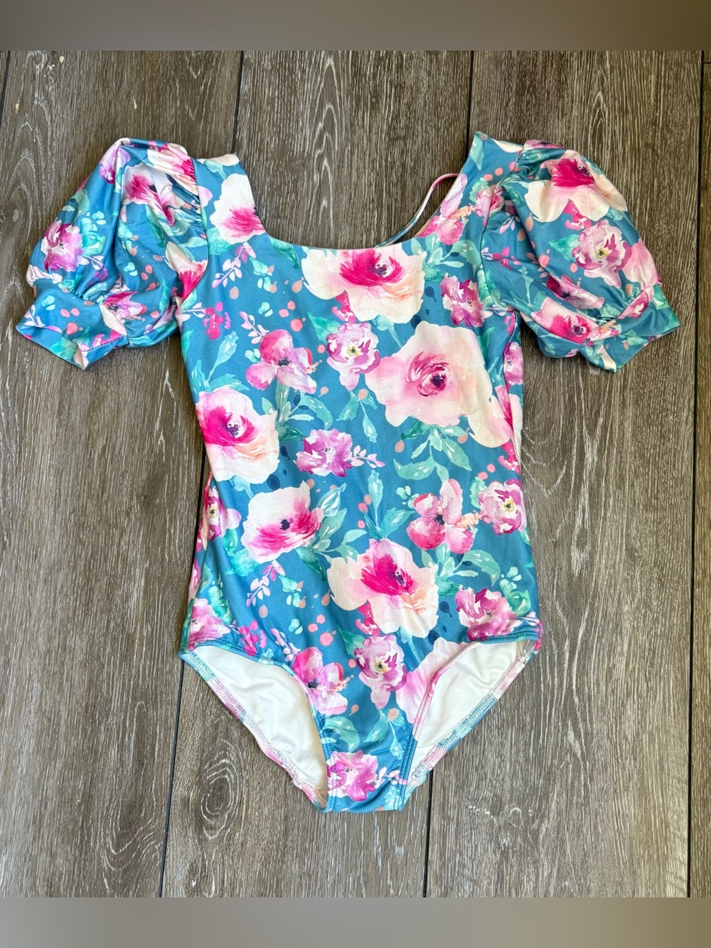 Cheeky Plum Puff Sleeve Leotard - Secret Cove